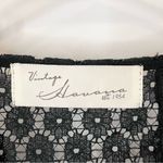 Vintage Havana Black Lace Fringe Cardigan Small Photo 10