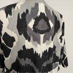 Sonoma Kimono Cardigan Coverup Lightweight Aztec Tribal Black Grey Cream Photo 5