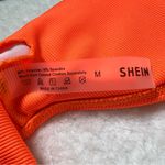 SheIn  Orange Tie Front Bikini Top Photo 6