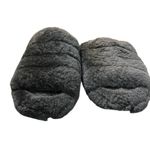 UGG  Fluff Yeah Women's Black Slingback Fur Sandals Size 6 Photo 1