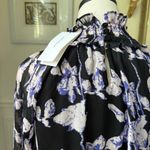 O.P.T One Pretty Time On The Run Long Sleeve Chiffon Midi Dress M Black Size M Photo 3