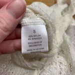 Kirra Lace Fringe Tank Top Womens Small Ivory White Sleeveless Crochet Festival Photo 3