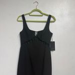 Aidan Mattox  Black Cut-Out Scoop Neck Maxi Evening Gown Sz 4 NWT Photo 2