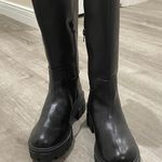 Sincerely Jules Black Platform Chunky Tall Boots  Photo 0