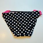 SO  Kohls Swim Bikini Set Bandeau XL black white Polka Dots Stripes Daisy M Photo 5