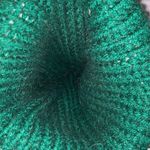 Vintage Multicolored Eyelash Beanie with Pom Green Photo 4