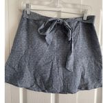 Naked Zebra  Women's Small Blue Chambray Skort Tied Spring Festival Photo 0