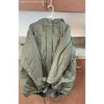 Torrid  Olive Green Twill Faux Fur Hooded Anorak Winter Parka Jacket‎ Size 1 Photo 1