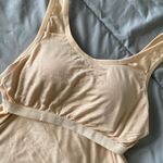 Women Vest Camisole with Built in Shelf Bra Tank Top Comfort Cotton Size M Tan Size M Photo 12