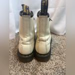 Dr. Martens White‎ Lace Up  White Leather Boots Size 7 EUC Photo 2