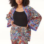 Robert Graham NWOT  Autumn Silk Blend Robe. Size Small/Medium. No belt Photo 2