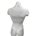 Free People  Intimately White Short Sleeve Square Neck T Shirt Bodysuit Top Sz XS Photo 1