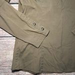 Lafayette 148 Olive Green Button Down Shirt Military Style Womens Size 4 Blouse Photo 8
