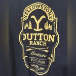 Gildan  Yellowstone Dutton Ranch Montana 1886 Black Sweater women’s size small Photo 3