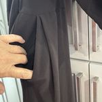 Halston Heritage $445‎  CHARLIE Black Kimono Cape Jumpsuit Sz 12 Classy Cocktail Photo 7