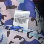 Yumi Kim  Blue and Black Patterned Kimono with Bell Sleeve Size Small Photo 7