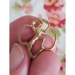 Vtg 1970s Girl Boy Scouts Brownie Jester Brownie Gold Tone Lapel Hat Ves… Photo 3