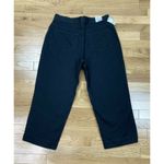 Eddie Bauer New Capri Jean Pant Womens 10 Black 5 Pocket Casual Tapered Leg Crop Photo 3