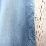 Torrid  Blouse Women’s Size 1X Blue Flutter Sleeves Denim Medium Wash High Neck Photo 5