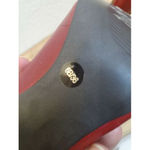 Jessica Simpson  Leather Peep Toe Classic Stiletto Pumps Red Size 6M/EU 36 Photo 5