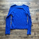 Ghanda Women's Royal Blue Quinn Long Sleeve Top 100% Cotton Size 8 Photo 5