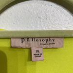 Philosophy  Neon Green Rhinestone Tee Sz XL Photo 4