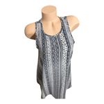 Forever 21  midi tank dress size small Blue & white Aztec Geometric Tribal Boho Photo 5