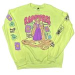 Disney  Tangled Rapunzel Lantern Icons Crewneck neon bold bright sweatshirt NWT M Photo 4