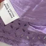Bindu Dominique Lavender Eyelet Tiered Ruffle Midi Dress Boho M Purple Size M Photo 7