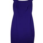 Ralph Lauren Lauren  Dress Sheath Halter Neck‎ Sleeveless Blue Purple 6 Petite Photo 0