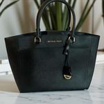 Michael Kors  Black Saffiano Leather East West Tote Bag Handbag Large Photo 0