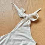 Princess Polly One Shoulder Bow Tie White Bodysuit Photo 3
