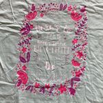 Comfort Colors Chickadees Green Big Little Short Sleeve Shirt Unisex Medium EUC Photo 1