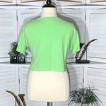 Champion  Cotton Cropped Short Sleeve Tee - Lime Green Large Photo 1