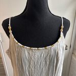 Calypso St. Barth  Linen Blend Beaded Maxi Dress Photo 2