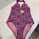 BODEN Enhancer Underwire Swimsuit size us 32C Pink Photo 1