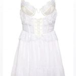 For Love & Lemons  Underiwre Bridal Cottagecore Mini Dress Corset NEW NWT Small Photo 7