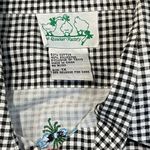 Vintage The Quacker Factory Embroidered Top Women's Plus Size 1X Gingham Cherry Black Photo 3