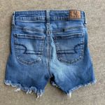 American Eagle Outfitters Hi Rise Shortie Next Level Stretch Jean Shorts Size 2 Photo 4