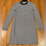 Trina Turk  Black & White Striped Long‎ Sleeve Lined T-Shirt Dress Size Small Photo 3