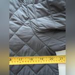 Bernardo  grey quilted jacket long coat hooded lightweight oversized S Photo 5