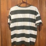 Time And Tru NWT   womens striped short  sleeve shirt size large (12/14) . Photo 2