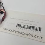 Nirvanic Swim Bikini Fai Wrap Top in Plumeria Clay (M) Red Size M Photo 5