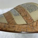 Midnight Velvet Wedge cork Sandals Size 11 Photo 5