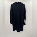 Frank & Eileen Nicole Long Sleeve Henley Dress Heritage Jersey Black Photo 5