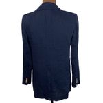 J.Crew  Alfie Italian Mario Bellucci linen blend fabric club blazer navy size 0 Photo 2