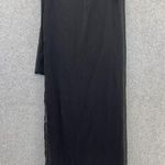 Nasty Gal  Women's Wrap Beach Sarong Skirt Solid Black Mesh Long Size 4 Photo 0