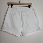 Maeve by Anthropologie Pleated Paperbag Waist Shorts Ivory Size 4 White Photo 3