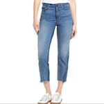 Sam Edelman Mary Jane Fringe Hem Contrast Jean Size 25 Photo 2