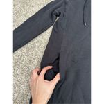 Athleta Cowl Neck Lounge Sweatshirt Dress Hooded Black XS Athleisure Stretchy Photo 9